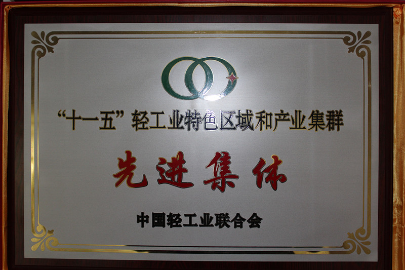 涇縣宣紙書畫紙產業榮獲“十一五”輕工業特色區域和產業集群先進集體稱號