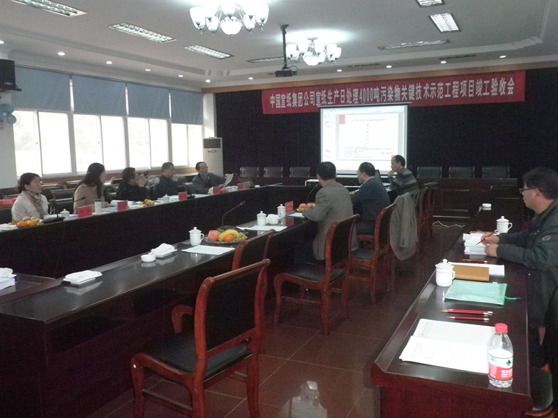 中國宣紙集團公司“宣紙生產日處理4000噸污染物關鍵技術示范工程項目”成功驗收