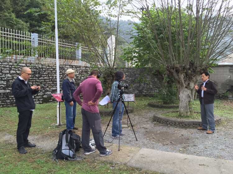 國家開放大學來我公司拍攝電視教育片