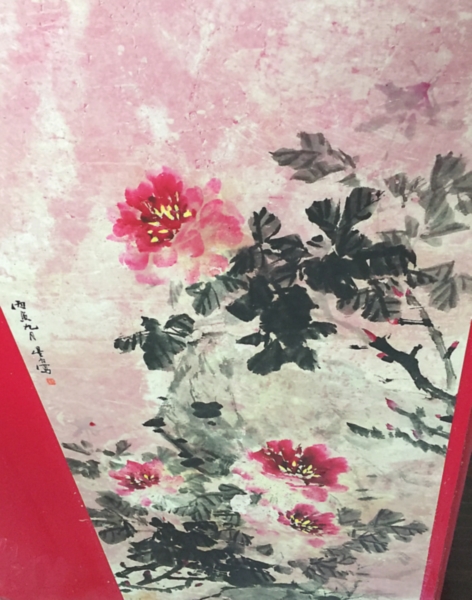 右上圖的破畫經過部分修復后已基本煥發新生   右上圖的破畫經過部分修復后已基本煥發新生